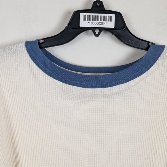 Free People Jayson Ringer Thermal long sleeve tee in white XS - Picture 5 of 8